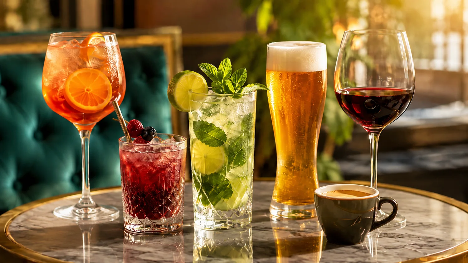 Boissons servies au bar du Café-Théâtre Défonce de Rire