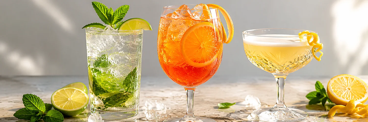 Cocktails frais servis au bar du Défonce de Rire